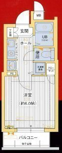 プレサンス神戸裁判所前の間取り