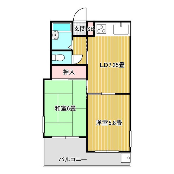 ラ・セーヌ六甲の間取り