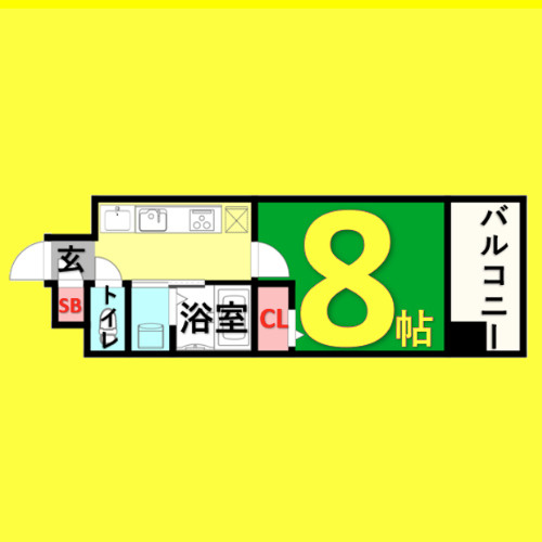 リアライズ記念橋(willDo東別院)　名古屋市賃貸 仲介手数料無料の間取り