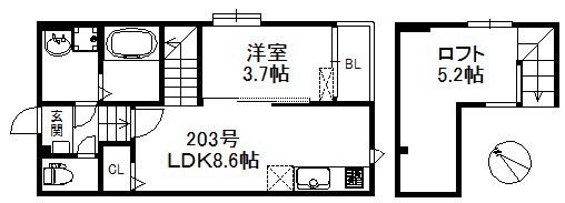 【間取り】 | ポラリス美野島