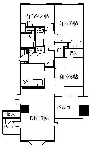 【間取り】 | ティアラ大津