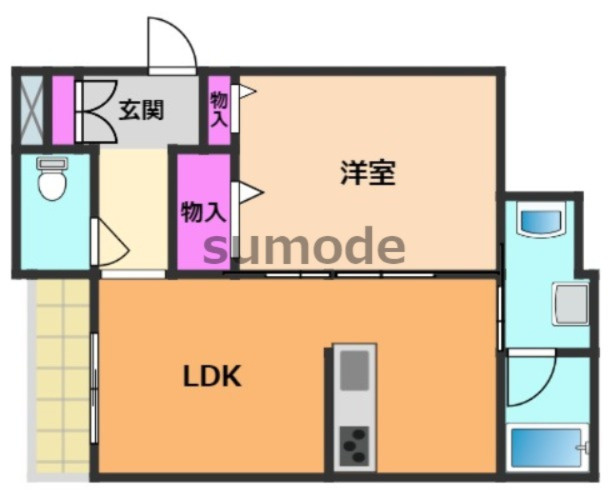 【間取り】 | シャーメゾン中総持寺