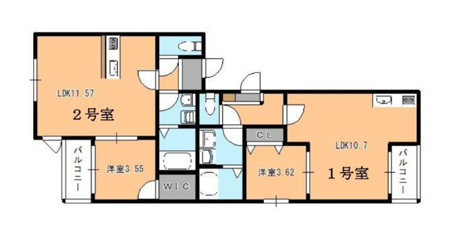 【間取り】 | IL Vivace姪浜　★プライスホームなら仲介手数料が割引価格です！★