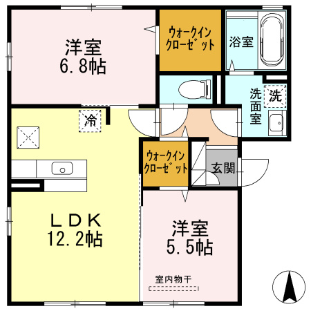 【間取り】 | Sirius　α棟