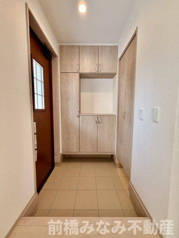 【新築】前橋市六供町1丁目　限定１棟　ハートフルタウン　新築建売の玄関|玄関です