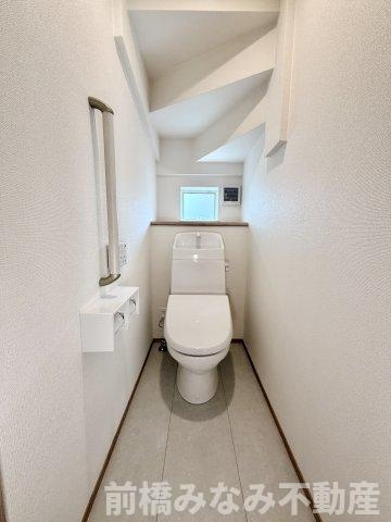 【新築】前橋市六供町1丁目　限定１棟　ハートフルタウン　新築建売のトイレ|トイレも気になるポイント