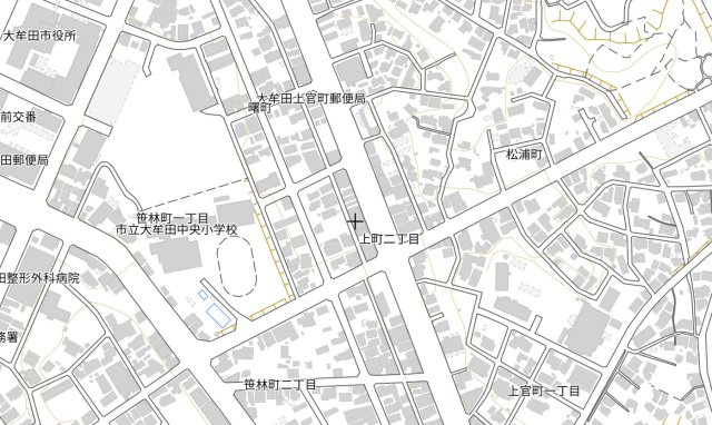 大牟田市　1棟マンションの地図