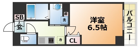 プレサンス三宮フラワーロードの間取り