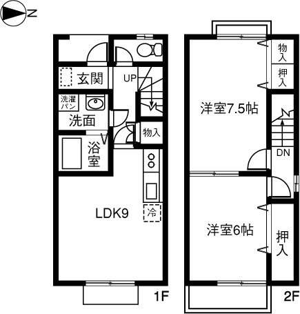 エランドールＢの間取り