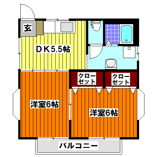 【間取り】 | ドミールＢ