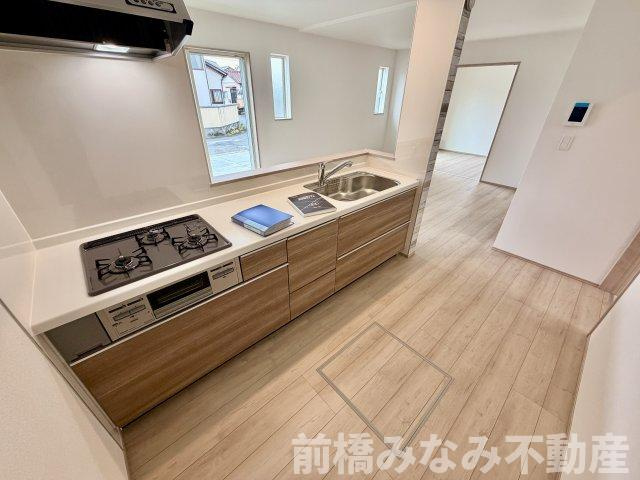 【新築】前橋市南町2丁目　限定１棟　ハートフルタウン　新築建売のキッチン|きれいなキッチンです