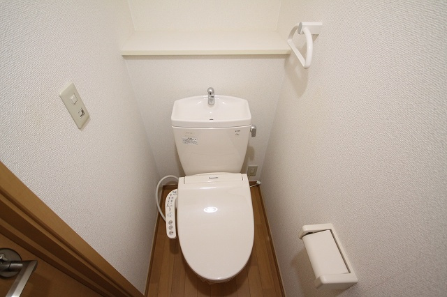 プラッサムコート佐古木のトイレ|落ち着いた色調のトイレです