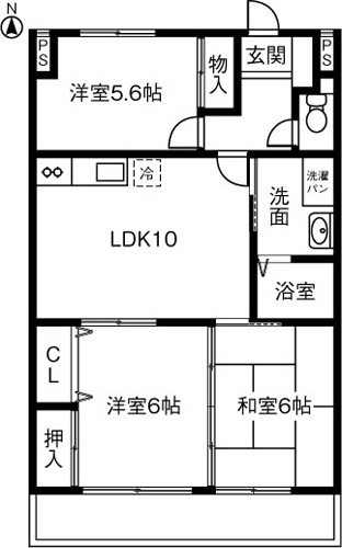 アーバンドエル柏原の間取り