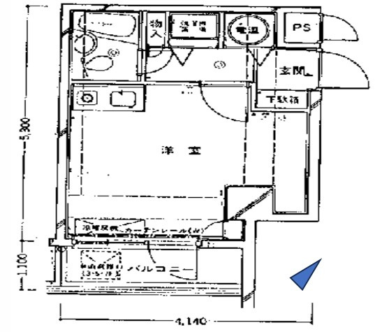 【間取り】 | コスモ駒込 | 南東向きのお部屋なので、陽当たり・通風良好です！