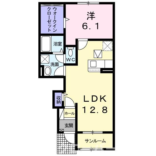 ルシェッロＢの間取り