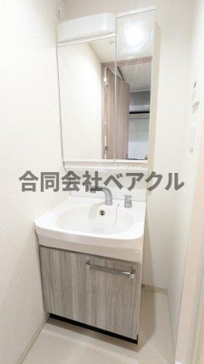 【独立洗面台】 | プレサンス京都東寺 | 朝の身支度には欠かせない独立洗面化粧台