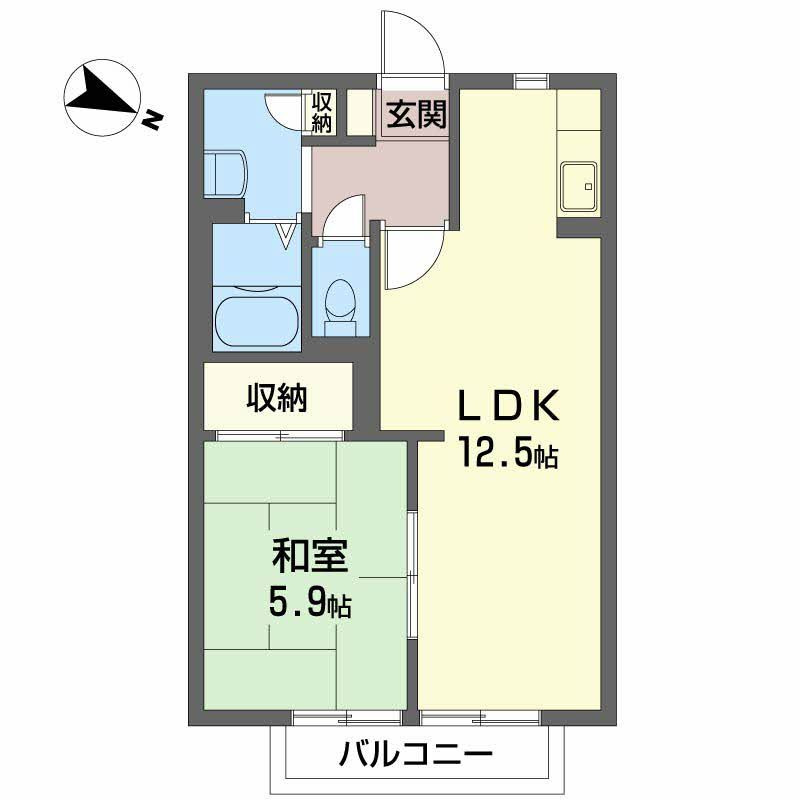 エスパスブリエ Ａ棟の間取り