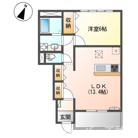 シャトーミニヨンの間取り