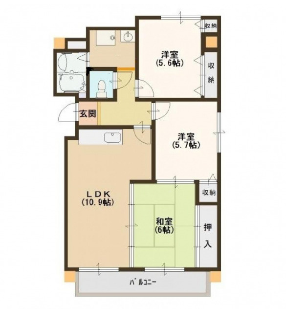 エルスト東住吉　矢田小学校区の間取り|エルスト東住吉　間取り