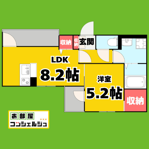 G flat 太閤の間取り