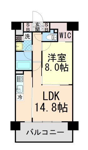 サニープレイス西芦屋　２号館の間取り