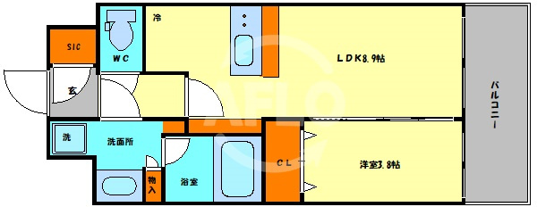 アーバス天満橋の間取り|アーバス天満橋　間取り