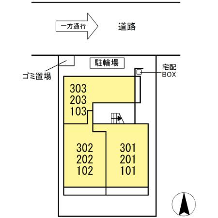 ルヴィータ栄生の区画図
