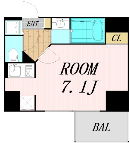S-RESIDENCE難波Briller　仲介手数料無料の間取り