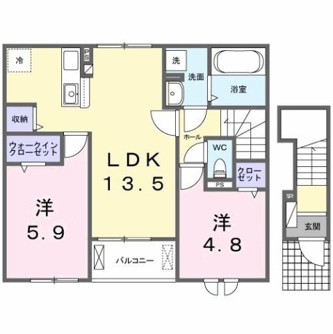 【間取り】 | フォックス　ゲート　Ｓ