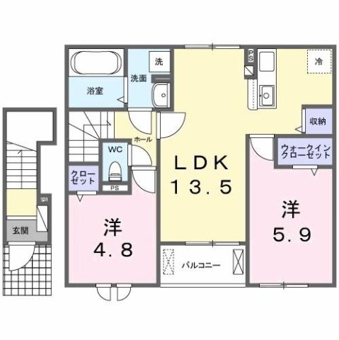 【間取り】 | フォックス　ゲート　Ｓ