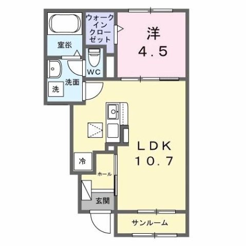 【間取り】 | ウエスト．ゲート　Ⅰ