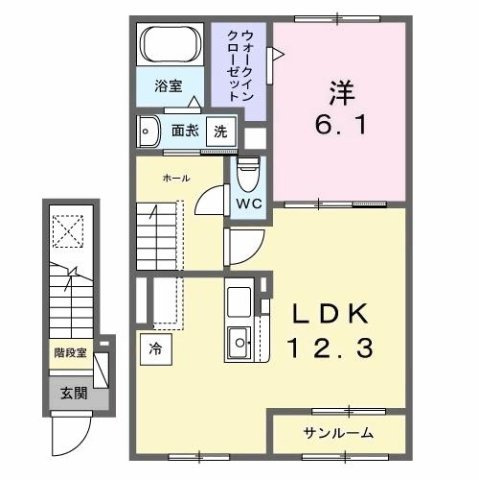 【間取り】 | ウエスト．ゲート　Ⅰ