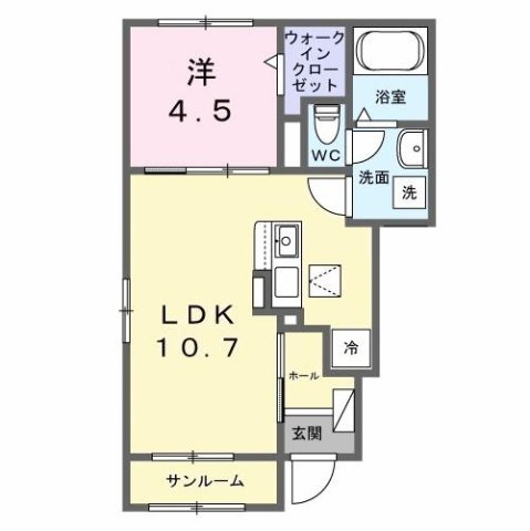 【間取り】 | ウエスト．ゲート　Ⅱ