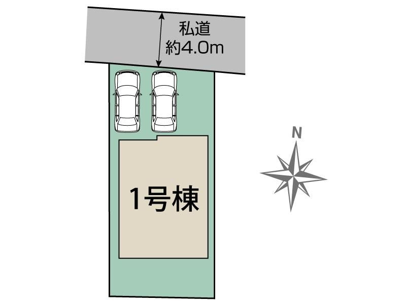 戸建 西東京市中町５丁目の区画図