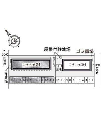 レオパレスボア　ソルテの区画図