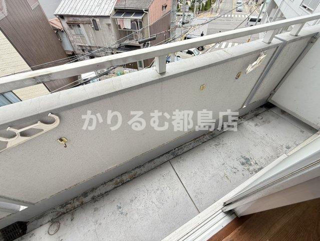 第3ロックマンションのバルコニー