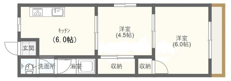 第3ロックマンションの間取り