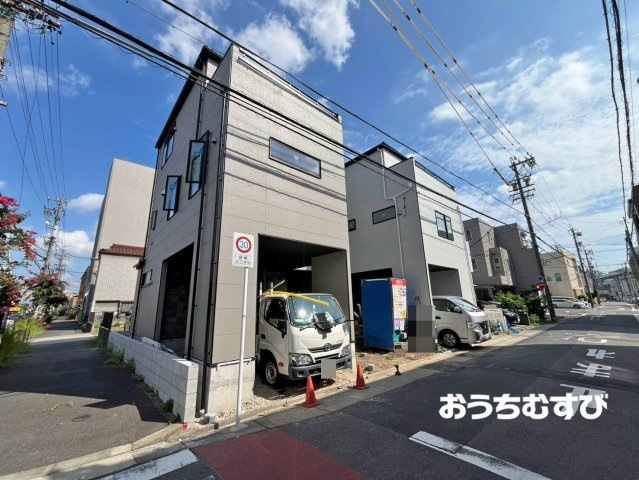 北区清水2期(全2棟)の前面道路含む現地写真