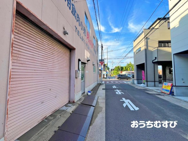 北区清水2期(全2棟)の前面道路含む現地写真