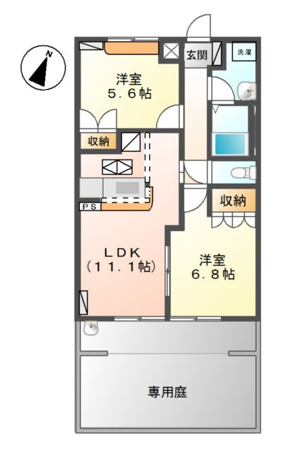 Ａ・Ｈ コンフォートの間取り