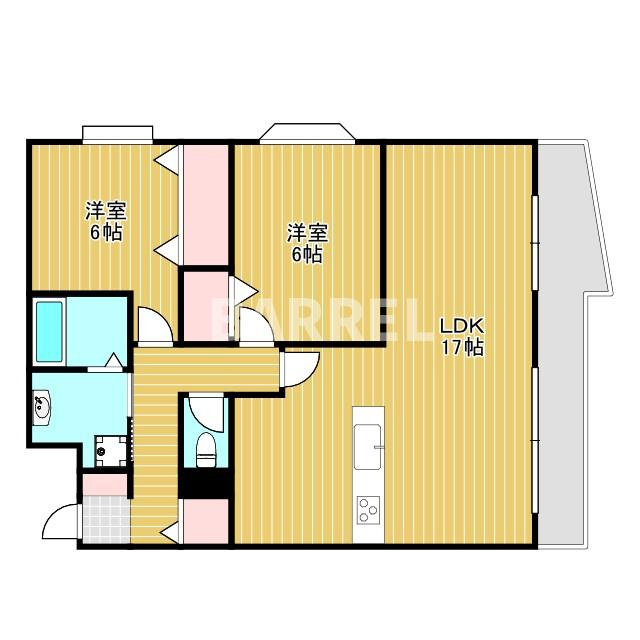 トレビアン箕面の間取り