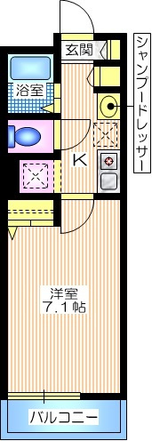 リヴェール長津田の間取り|最上階南向き日当り良好