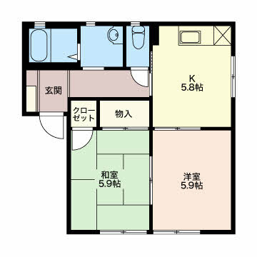 メゾン　コンフォールの間取り