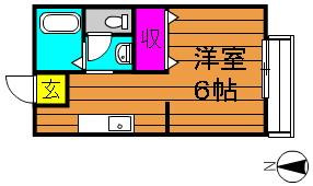 エポック鴨方の間取り