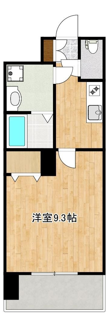 熊本市中央区新町３丁目の賃貸マンションの間取り