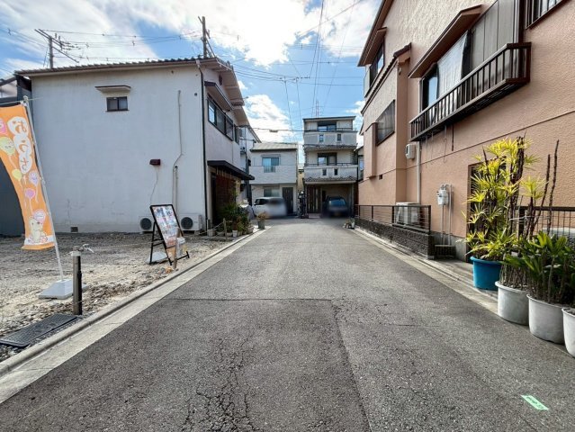 天川新町の前面道路含む現地写真|【前道】