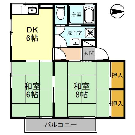 セジュールみのりの間取り