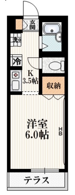 芦花公園エクセル1の間取り|★人気のバストイレ別★