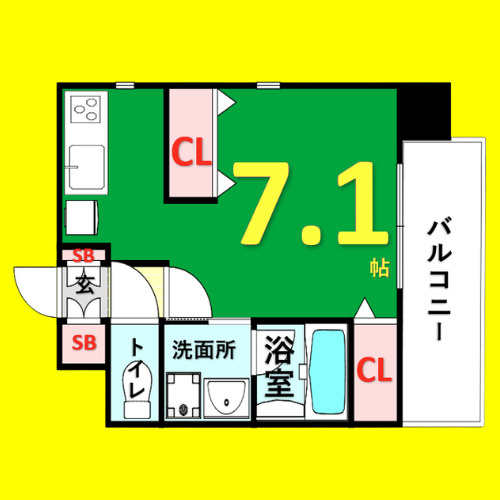 nextage sakurayama　名古屋市賃貸　仲介手数料無料の間取り