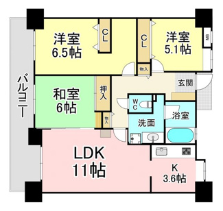 【間取り】 | ロフティ別府鶴見